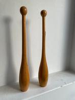Houten gymnastiek knotsen 2 stuks, Ophalen of Verzenden