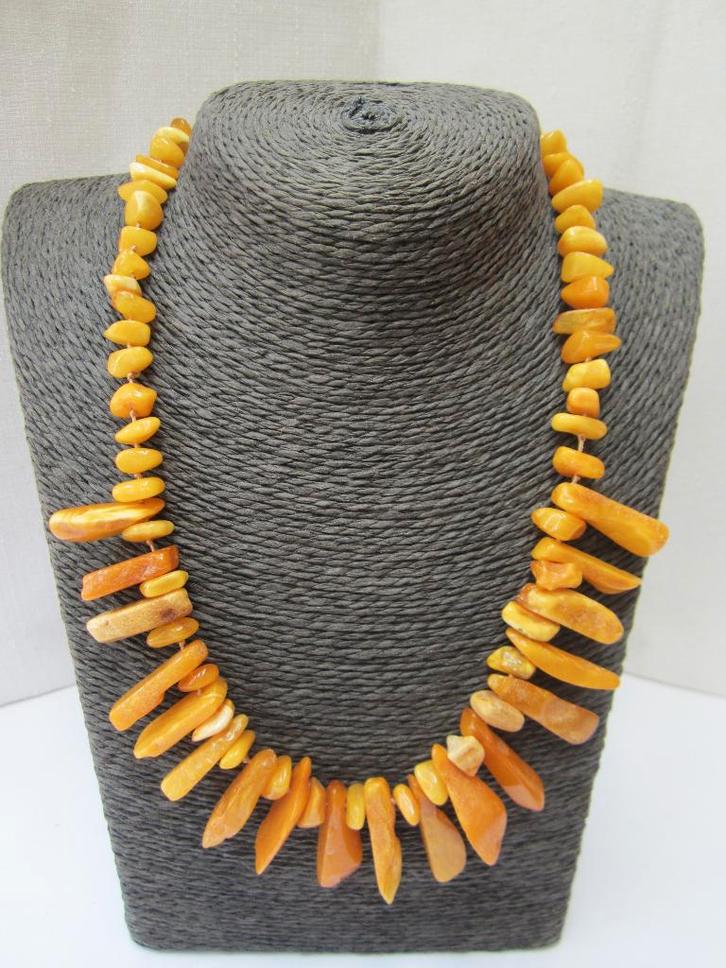 100% natuurlijk Baltisch barnsteen ketting, Sieraden, Tassen en Uiterlijk, Kettingen, Zo goed als nieuw, Steen of Mineraal, Ophalen of Verzenden