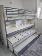 Stapelbed met bureau en logeerbed, Kinderen en Baby's, Kinderkamer | Stapelbedden en Hoogslapers, Ophalen of Verzenden, Gebruikt