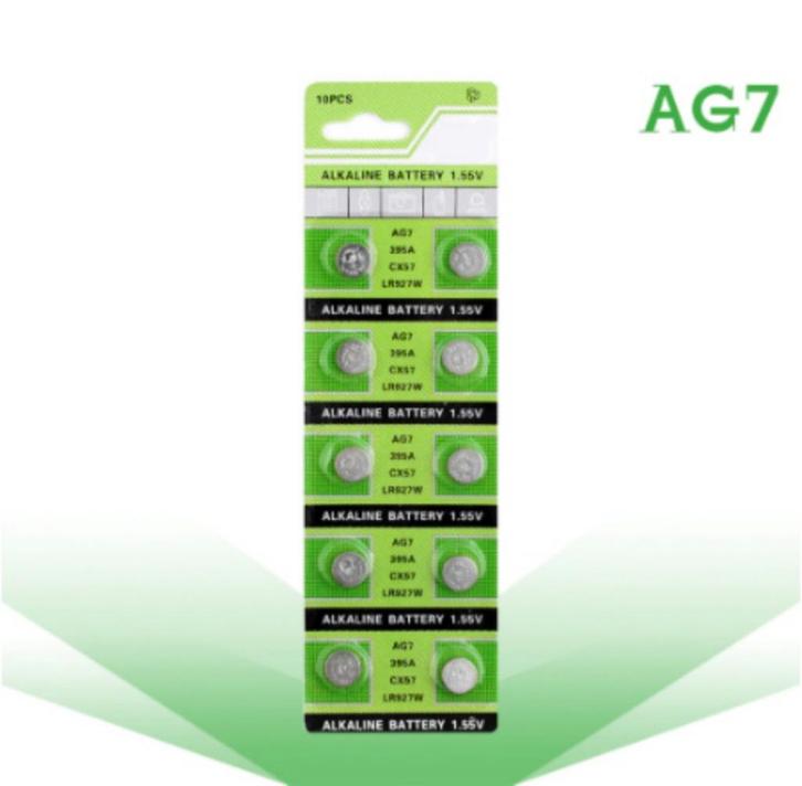AG7 - LR927 Knoopcelbatterij 1,55 V - LR57 SR927W 399 GR92, Audio, Tv en Foto, Accu's en Batterijen, Nieuw, Ophalen of Verzenden