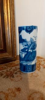 Prachtige! Oude Chinese handbeschilderde penseelpot - bitong, Ophalen of Verzenden