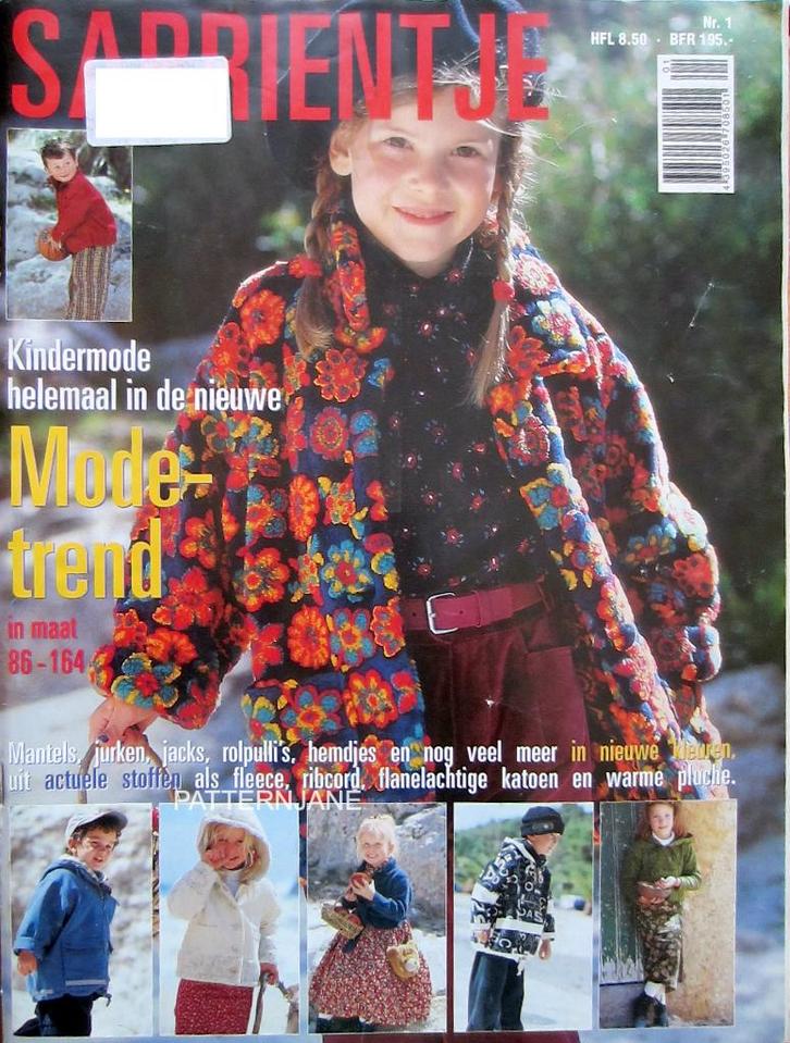 3 BLADEN VOL MET KINDERPATRONEN Sabrientje Be Trendy Sabrina, Hobby en Vrije tijd, Kledingpatronen, Zo goed als nieuw, Overige typen