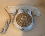 Vintage Telefoon met Bloemenmotief, Antiek en Kunst, Ophalen