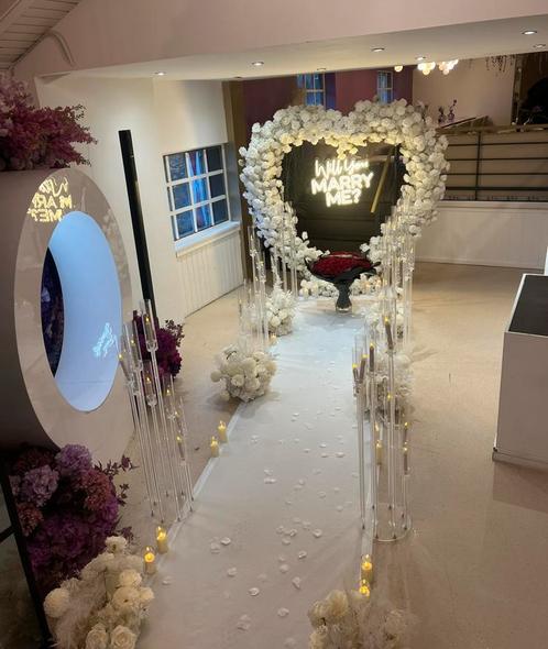 Huwelijks aanzoek / Will you marry me?, Hobby en Vrije tijd, Feestartikelen | Verhuur, Zo goed als nieuw, Ophalen of Verzenden
