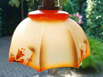 Art Deco hanglamp (D.R.P.) Deutsches Reichspatent hanglamp beschikbaar voor biedingen