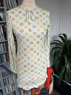 Flower power vintage jurkje Shubett of London.   Mt S / M, Kleding | Dames, Jurken, Ophalen of Verzenden, Zo goed als nieuw, Maat 38/40 (M)