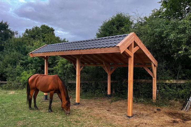 paardenstal/schuilstal Doe-het-zelf pakket, Dieren en Toebehoren, Stalling en Weidegang, Stalling, Weidegang