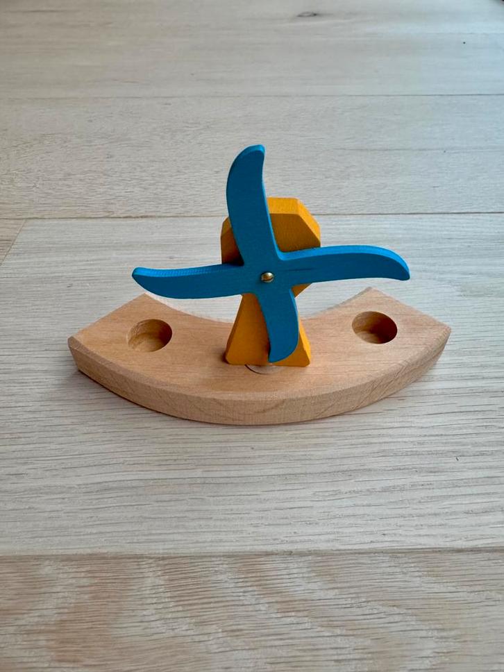 Grimms Steker Jaarring Molen Decoratiefiguur, Kinderen en Baby's, Speelgoed | Houten speelgoed, Zo goed als nieuw, Overige typen