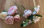 Gratis 8 stuks roze kunstbloemen met en zonder steel., Ophalen, Zo goed als nieuw