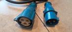 Euro stekker Mannetje/vrouwtje en 8m zware kabel, Caravans en Kamperen, Ophalen of Verzenden
