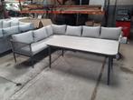 Burela lounge dining set 5-delig - taupe, Tuin en Terras, Tuinsets en Loungesets, Ophalen, 6 zitplaatsen, Aluminium, Zo goed als nieuw