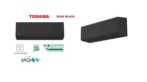 TOSHIBA Kazumi / Shorai Edge Black  warmtepomp  Wifi, Witgoed en Apparatuur, Airco's, Nieuw, Wandairco, Koelen en Ontvochtigen