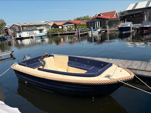 Oudhuijzer 460 met ligplaats in haven Amsterdam, Watersport en Boten, Sloepen, Zo goed als nieuw, Tot 10 pk, 3 tot 6 meter, Buitenboordmotor
