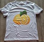 Wit t-shirt met citroenprint, Nieuw, Ophalen of Verzenden, Wit