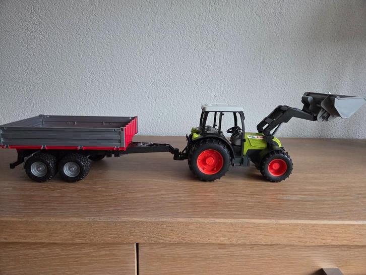 Bruder tractor met aanhanger, Kinderen en Baby's, Speelgoed | Speelgoedvoertuigen, Gebruikt, Ophalen of Verzenden
