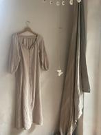 Mousseline jurk in naturel beige, one size, Kleding | Dames, Maat 38/40 (M), Beige, Ophalen of Verzenden, Zo goed als nieuw