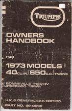 Triumph Bonneville T120 RV en Tiger TR6 RV manual (7132z), Motoren, Handleidingen en Instructieboekjes, Triumph
