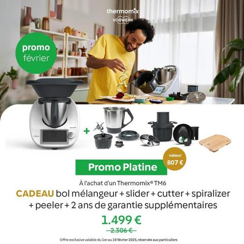 Thermomix tm6, Witgoed en Apparatuur, Keukenmixers, Nieuw, 4 liter of meer, Verzenden