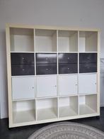 IKEA kallax 16 vaks kast met deurtjes en lades, Huis en Inrichting, Kasten | Wandmeubels, Ophalen, Gebruikt, 100 tot 150 cm, Minder dan 150 cm