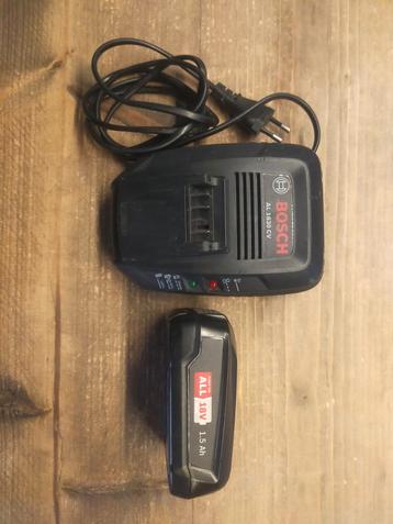 Bosch 18V Accu + Oplader - Goed Werkend beschikbaar voor biedingen