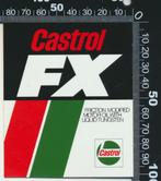 Sticker: Castrol - FX (2), Verzamelen, Stickers, Overige typen, Ophalen of Verzenden, Zo goed als nieuw