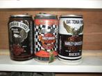 3 lege harley davidson bier blikken, Ophalen of Verzenden, Zo goed als nieuw
