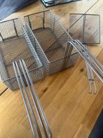 2 x frituurmand rvs 1 x frituurschep rvs smitto, Witgoed en Apparatuur, 4 liter of meer, Ophalen, Nieuw