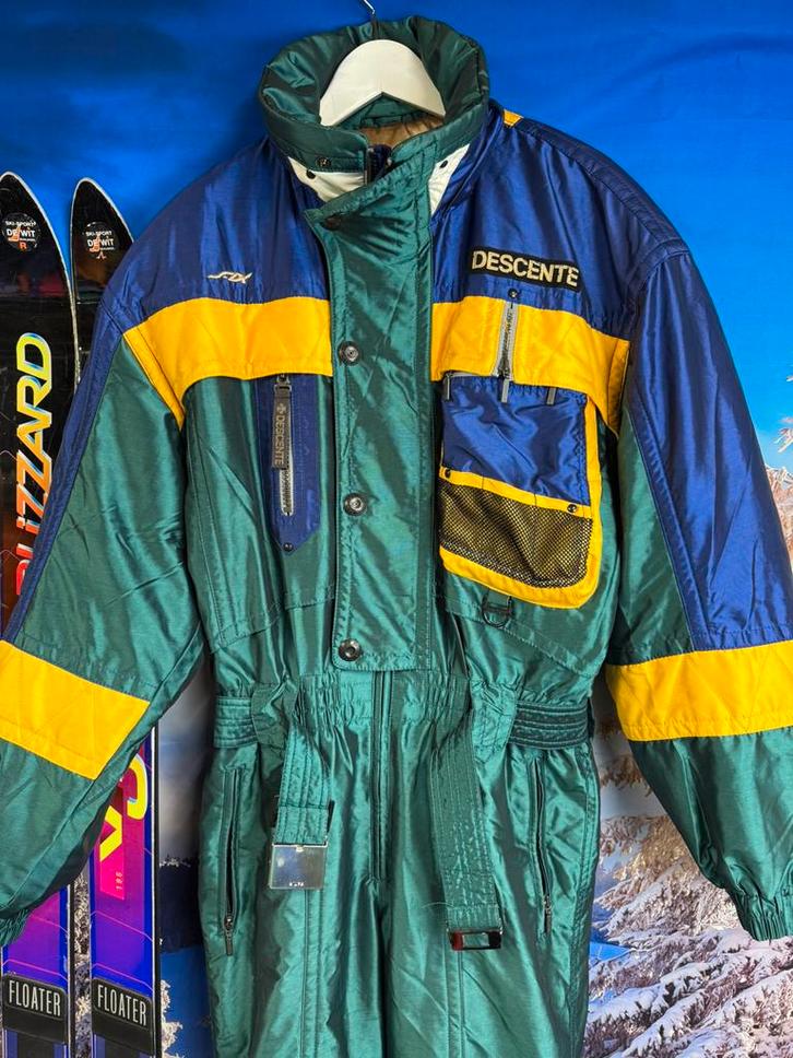 Vintage Fout Skipal van Descente maat 52 / L, Kleding | Heren, Wintersportkleding, Zo goed als nieuw, Pak, Maat 52/54 (L), Ophalen of Verzenden