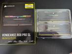 64GB DDR4 3200mhz(2x32GB) RAM CORSAIR VENGEANCE RGB PRO SL, Computers en Software, RAM geheugen, DDR4, Ophalen of Verzenden, Zo goed als nieuw