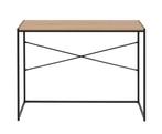 Bureau Jaxx - naturel/zwart - 75x100x45 cm, Ophalen, Zo goed als nieuw