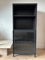 IKEA Besta kast met ribglas - 60x40x138cm, Ophalen, Met deur(en), Mid century, 100 tot 150 cm