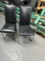 Gebruiktr leren stoelen ,3 met armleuning en 3 zonder, Huis en Inrichting, Stoelen, Ophalen of Verzenden
