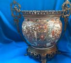 Satsuma Meiji Cachepot met Bronzen Montuur, Ophalen of Verzenden