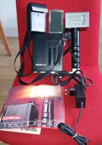 Vintage Metz Mecablitz 402 en zwart leren Cameratas, Ophalen of Verzenden, Gebruikt, Overige Merken