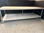 Steigerhouten Werk- en/of Presentatietafel, Werkplek, Ophalen, Gebruikt, Tafel