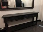 Sidetable met Lades - Zwart/bruin teak Hout, Huis en Inrichting, Tafels | Sidetables, Ophalen, Gebruikt, 150 tot 200 cm, Overige houtsoorten