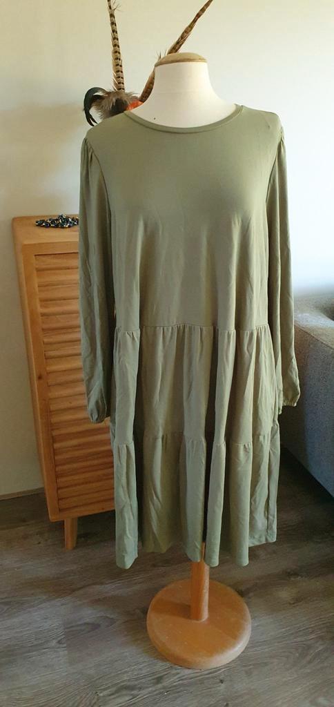 C&A Appelgroene Jurk XXL, Kleding | Dames, Jurken, Zo goed als nieuw, Maat 46/48 (XL) of groter, Groen, Knielengte, Ophalen of Verzenden