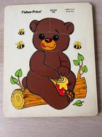 Retro / vintage houten Fisher Price puzzel beer 568., Ophalen, Gebruikt