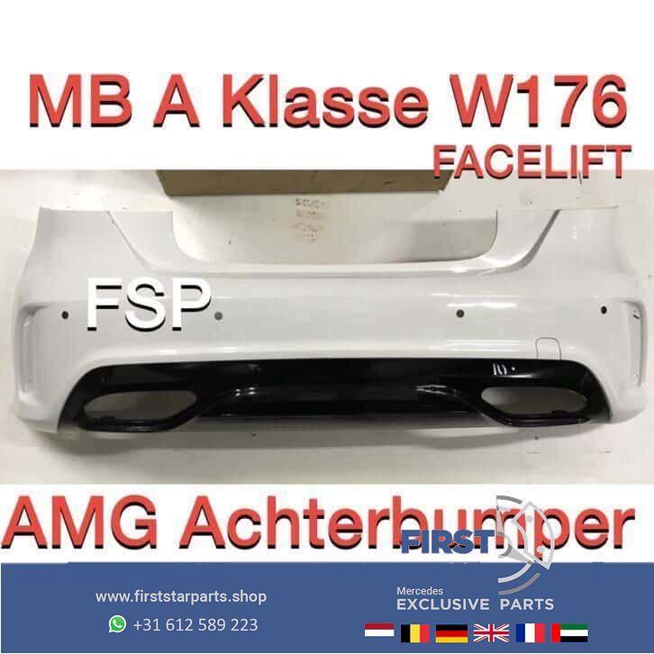 W176 Facelift AMG Achterbumper Mercedes A Klasse PDC, Auto-onderdelen, Carrosserie en Plaatwerk, Bumper, Mercedes-Benz, Achter