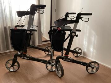 2 stuks Carbon Athlon lichtgewicht rollator maat L +dienblad beschikbaar voor biedingen