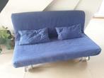 slaapbank, Huis en Inrichting, Ophalen, Gebruikt, Blauw, Tweepersoons