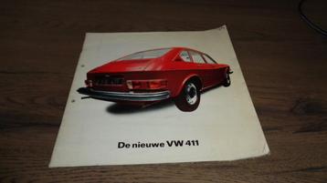 DIKKE  Folder  VW  411  ,  8-1968 beschikbaar voor biedingen