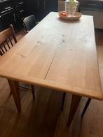 Notenhouten tafel 200x90, Huis en Inrichting, Ophalen, Gebruikt, 50 tot 100 cm, Vijf personen of meer