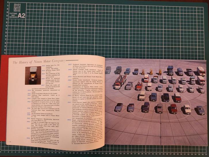 Uniek Nissan Motor Co Ltd boek uit 1965, Boeken, Auto's | Folders en Tijdschriften, Gelezen, Nissan, Ophalen of Verzenden