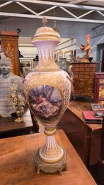 Sevres Porseleinen Vazen met Bronzen Ornamenten - 19e Eeuw, Ophalen