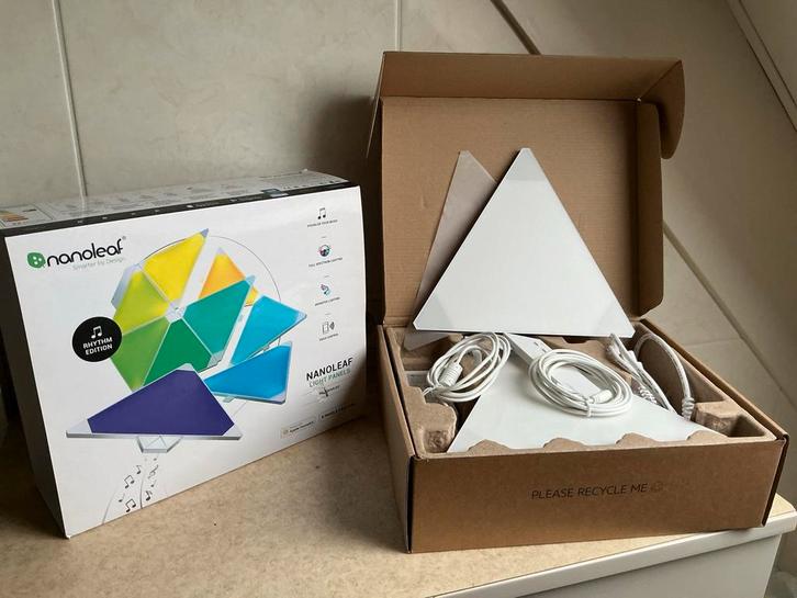Nanoleaf Light Panels - 9 stuks - Nieuw-  Rhythm Edition, Huis en Inrichting, Lampen | Hanglampen, Nieuw, Minder dan 50 cm, Kunststof