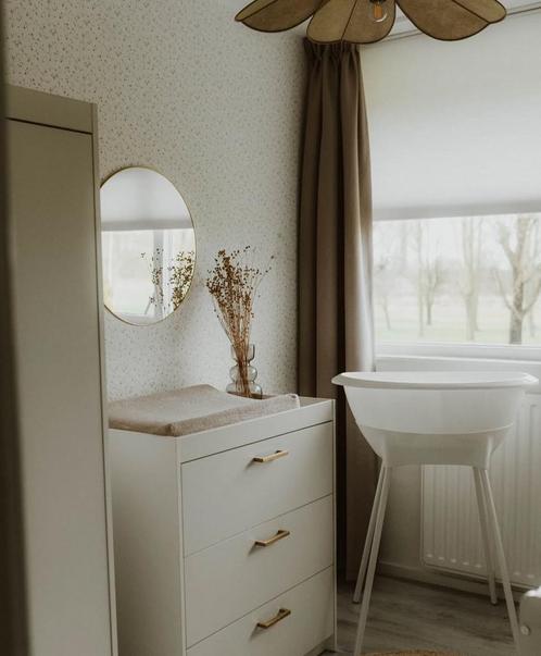 Complete babykamer wit goud inclusief spiegel, Kinderen en Baby's, Kinderkamer | Complete kinderkamers, Gebruikt, Jongetje of Meisje