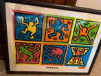 Keith Haring Ingelijst Pop Art Stijlvol Kunstwerk, Ophalen, A1 t/m A3