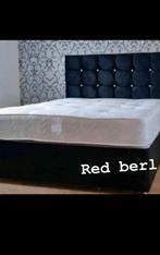 Luxe Gestoffeerd Bed – Verkrijgbaar in Single, Double, Queen, Verzenden, Nieuw, Tweepersoons, Wit