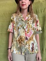 Vintage blouse - 90s - print - jungle - L / 40 / Large, Kleding | Dames, Blouses en Tunieken, Gedragen, Maat 38/40 (M), Vintage
